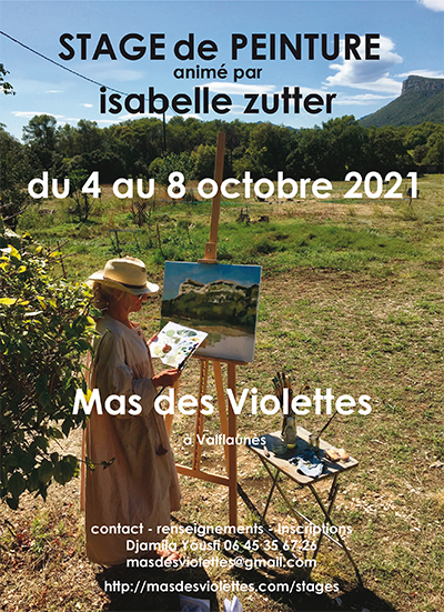 Nouveau stage de peinture : octobre 2021